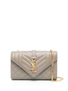 Saint Laurent petit sac porté épaule Envelope - Gris