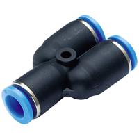 TRU COMPONENTS Y-koppeling PW10-8 Buis-Ø: 10 mm, 8 mm 1 stuk(s)