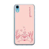 Love is in the air: iPhone XR Transparant Hoesje