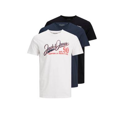 JACK & JONES ESSENTIALS T-shirt JJELOGO - (set van 3)