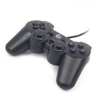 Gembird JPD-UDV-01 game controller Zwart USB 2.0 Gamepad Analoog/digitaal PC - thumbnail