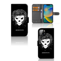 Telefoonhoesje met Naam Apple iPhone 14 Skull Hair