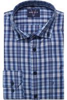 Marvelis Casual Modern Fit Overhemd blauw/wit, Ruit