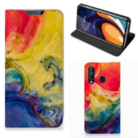 Bookcase Samsung Galaxy A60 Watercolor Dark