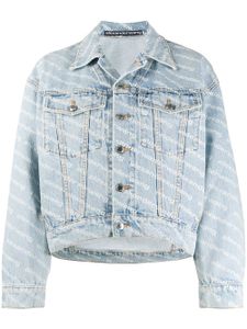 Alexander Wang veste en jean Falling Back - Bleu