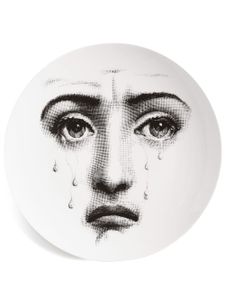 Fornasetti assiette Lina Cavalieri en porcelaine (26 cm) - Noir