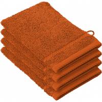De Witte Lietaer Washandjes Stephanie 21 Cm Oranje 4 Stuks