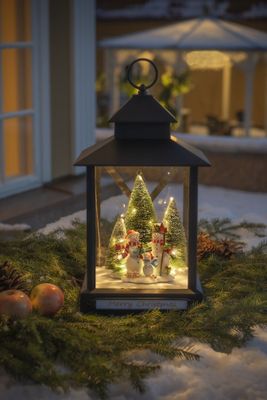 Konstsmide 4342-000 LED-decor Sneeuwpoppen Energielabel G (A - G) Warmwit LED Zwart Schakelaar, Timer