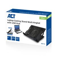 ACT AC8110 notebook cooling pad 43,9 cm (17.3") 1000 RPM Zwart - thumbnail