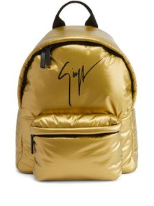 Giuseppe Zanotti sac à dos Bud à motif brodé - Or