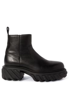 Off-White bottines Exploration Motor en cuir - Noir