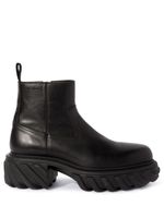 Off-White bottines Exploration Motor en cuir - Noir - thumbnail