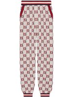 Gucci GG-print cotton jacquard pants - Blanc