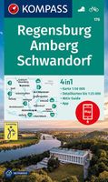 Wandelkaart 176 Regensburg - Amberg - Schwandorf | Kompass - thumbnail