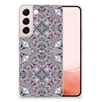 Samsung Galaxy S22 TPU Siliconen Hoesje Flower Tiles