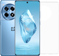 OnePlus 12R 256GB Blauw 5G + Just in Case Soft Design Back Cover Transparant - thumbnail