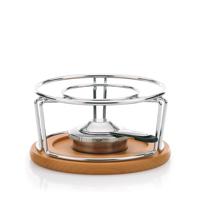 Kela Keuken Natura, Roestvrij Staal, Zilver/Bruin, 21.5 X 21.5 X 11.5 cm