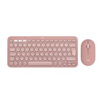 Logitech Pebble 2 Combo, draadloos toetsenbord en muis, stil en draagbaar, aanpasbaar, Logi Bolt, Bluetooth, Easy-Switch voor Windows, macOS, iPadOS, Chrome, US International QWERTY indeling - Rosa