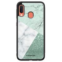 Samsung Galaxy A20e hoesje - Minty marmer collage