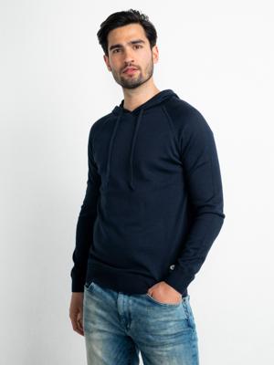 Petrol Industries Heren Fijngebreide hoodie Zwart - XXL