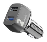 CELLULARLINE Car Charger Multipower 2 Pro 18W QC Zwart