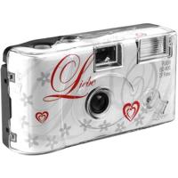 Inconnu Love White Wegwerpcamera 1 stuk met ingebouwde flitser