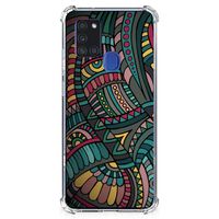 Samsung Galaxy A21s Doorzichtige Silicone Hoesje Aztec - thumbnail