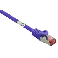 Renkforce RF-4724922 RJ45 Netwerkkabel, patchkabel CAT 6 S/FTP 3.00 m Violet Snagless, Vergulde steekcontacten, Vlambestendig 1 stuk(s)