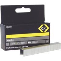 C.K 496004 Nieten voor tacker Type 140 1000 stuk(s) Afm. (l x b) 12 mm x 10.5 mm - thumbnail