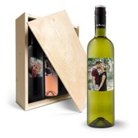 Wijnpakket met bedrukt etiket - Merlot, Syrah en Sauvignon Blanc - thumbnail