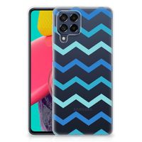 Samsung Galaxy M53 TPU bumper Zigzag Blauw