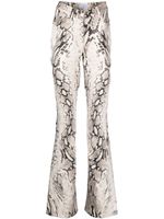 Mugler pantalon skinny à effet peau de serpent - Tons neutres