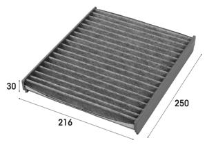 Interieurfilter CLIMFILTER SUPREME VALEO, u.a. für Seat, Mercedes-Benz, Skoda, VW, Audi