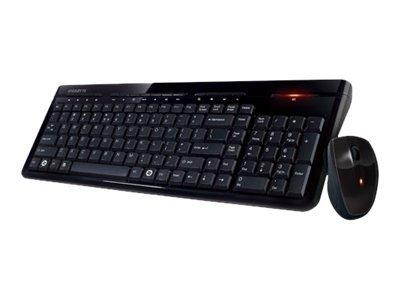 GK-KM7580 - Toetsenbord en muis set - draadloos - 2.4 GHz - zwart GK-KM7580 - Toetsenbord en muis set - draadloos - 2.4 GHz - zwart