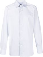 Zegna chemise en coton à manches longues - Blanc