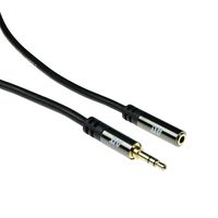 ACT AK6252 High Quality Audio Verlengkabel 3,5mm Stereo Jack Male/Female - 3 meter