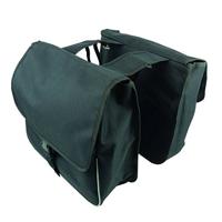 Dresco 5251701 dubbele fietstas, zwart