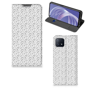 OPPO A73 5G Hoesje met Magneet Stripes Dots