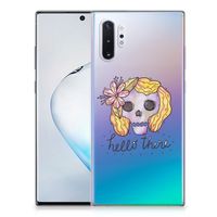 Silicone Back Case Samsung Galaxy Note 10 Plus Boho Skull