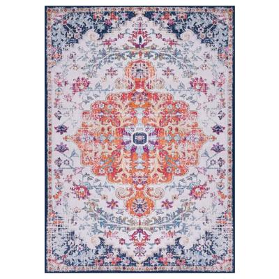 Vidaxl Vloerkleed Bedrukt 80x150 Cm Stof Meerkleurig