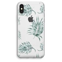 Simple leaves: iPhone XS Max Transparant Hoesje - thumbnail