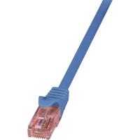 LogiLink CQ2076U RJ45 Netwerkkabel, patchkabel CAT 6 U/UTP 5.00 m Blauw Vlambestendig, Snagless 1 stuk(s)