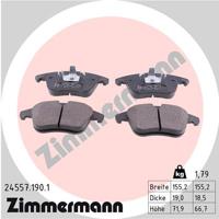 Remblokkenset, schijfrem ZIMMERMANN, u.a. für Citroën, Peugeot, DS, Opel