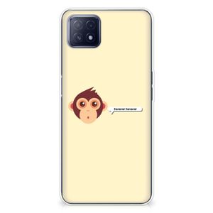 OPPO A53 5G | OPPO A73 5G Telefoonhoesje met Naam Monkey