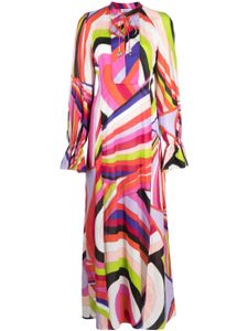 PUCCI caftan long à imprimé Iride - Rose