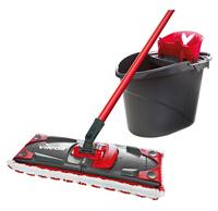 Vileda Ultramax – complete set met emmer en mop | vloerreinigingsset met emmer | vlakke mop en microvezelhoes | duurzaam schoonmaaksysteem | Vileda love it clean