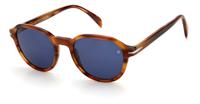 David Beckham zonnebril 1044/S heren cat. 3 rond bruin/blauw