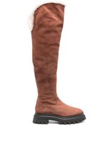 Stuart Weitzman cuissardes Bedford en daim - Marron