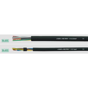 Helukabel 35011-500 Rubberkabel H05RR-F 4 G 1.50 mm² Zwart 500 m