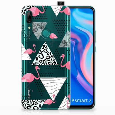 Huawei P Smart Z TPU Hoesje Flamingo Triangle